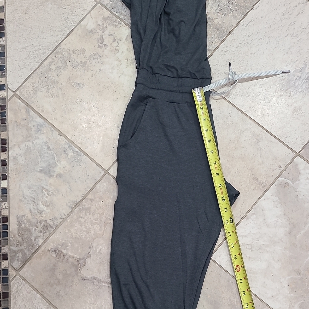 Vuori Charcoal Jumpsuit with Drawstring Waist - Picture 12 of 12